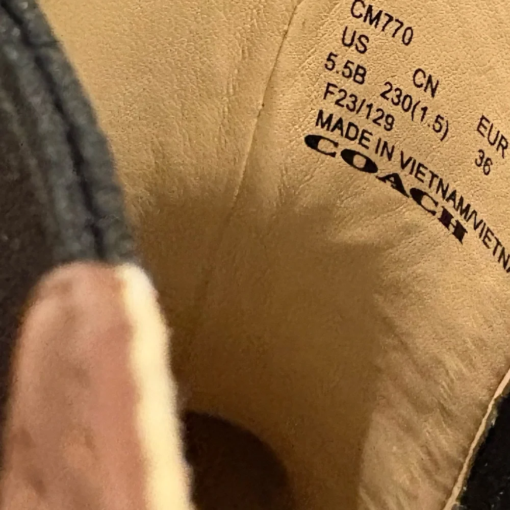 NWOT, COACH Jayla Chelsea Leather Ankle Boots, Sz 5.5 (fits like a Sz 5) - Picture 14 of 14